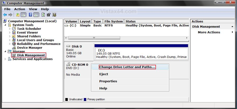 Drive Letter - Add, Change, or Remove