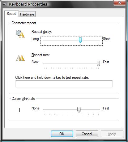 Keyboard Settings