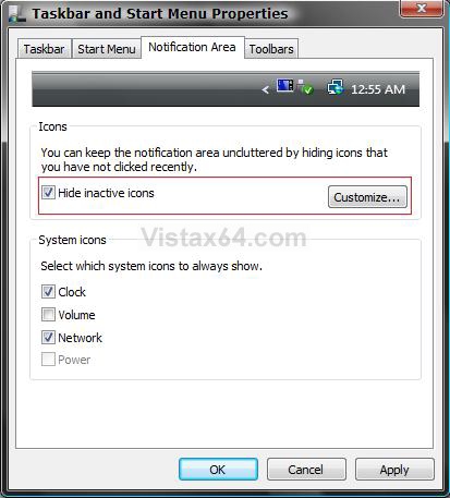 Notification Icons - Customize