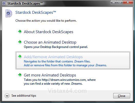 add video to stardock deskscapes