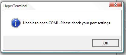 HyperTerminal - Unable to open COM1.jpg