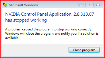 NVIDIA Control Panel Application Error.PNG