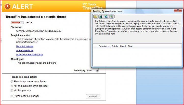 Threatfire Runndll32 alert quarantine actions.JPG