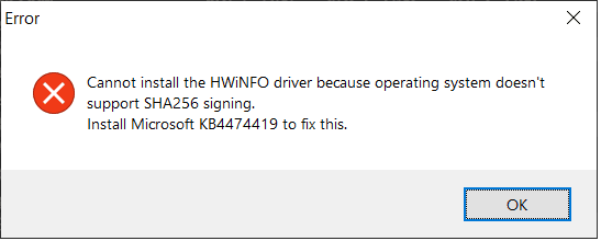 HWiNFO Installation Requires SHA-2 KB4474419.png