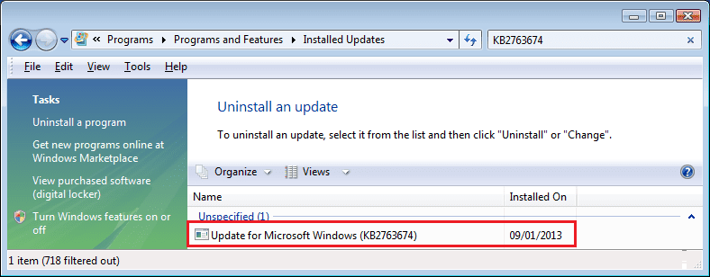 Installed Update KB2763674 on 09 Jan 2013.png