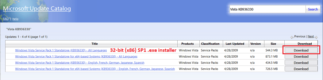 MUC Windows Vista 32-Bit SP1 All Languages Installer 27 Sep 2023.png