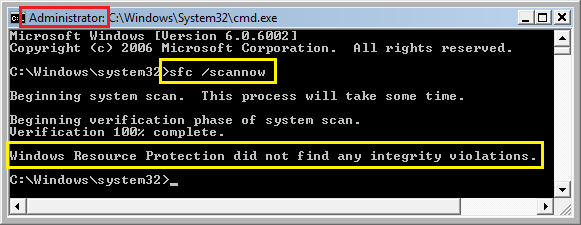 Vista SP2 System File Checker SFC Scannow No Issues Detected 22 Jul 2019.png