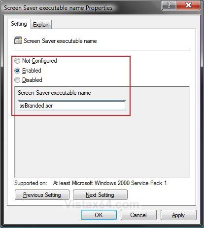 Screen Saver Specify Default Vista Forums Screen Saver Specify Default Vista Forums