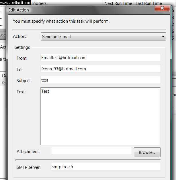 Task Scheduler wont send emails. Vista Forums