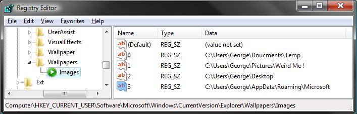 Clear the desktop background picture location history | Vista Forums Clear the desktop background picture location history | Vista Forums